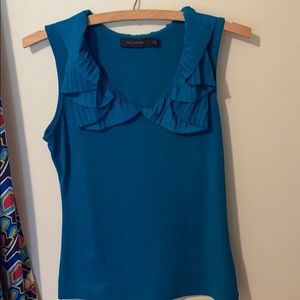 The limited pleated ruffle blouse